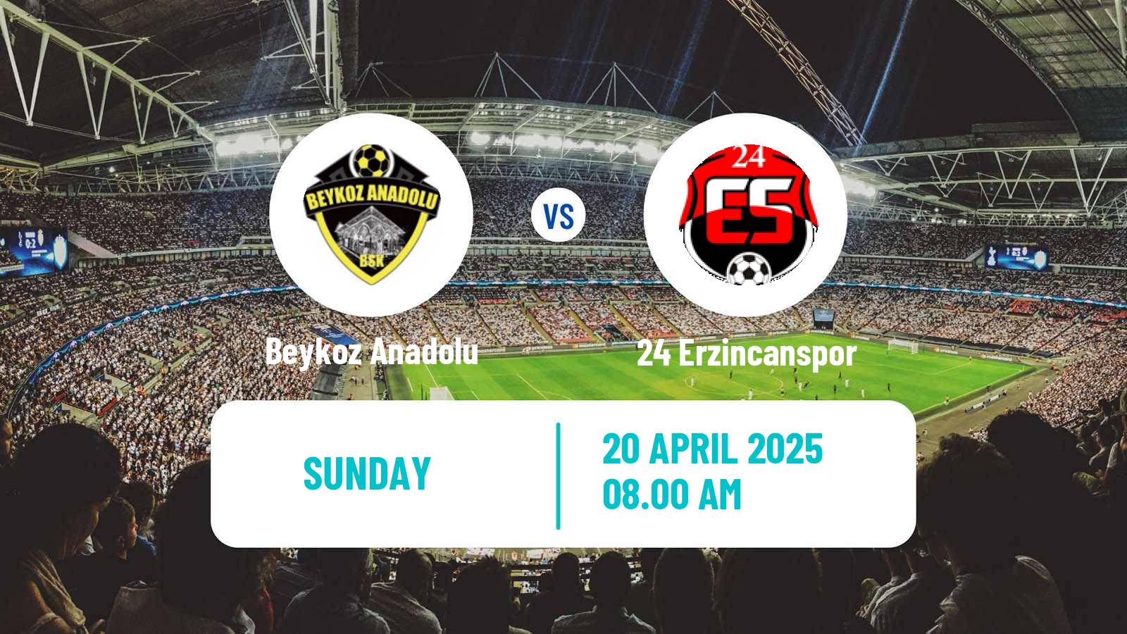 Football Turkish Second League White Group Beykoz Anadolu - 24 Erzincanspor