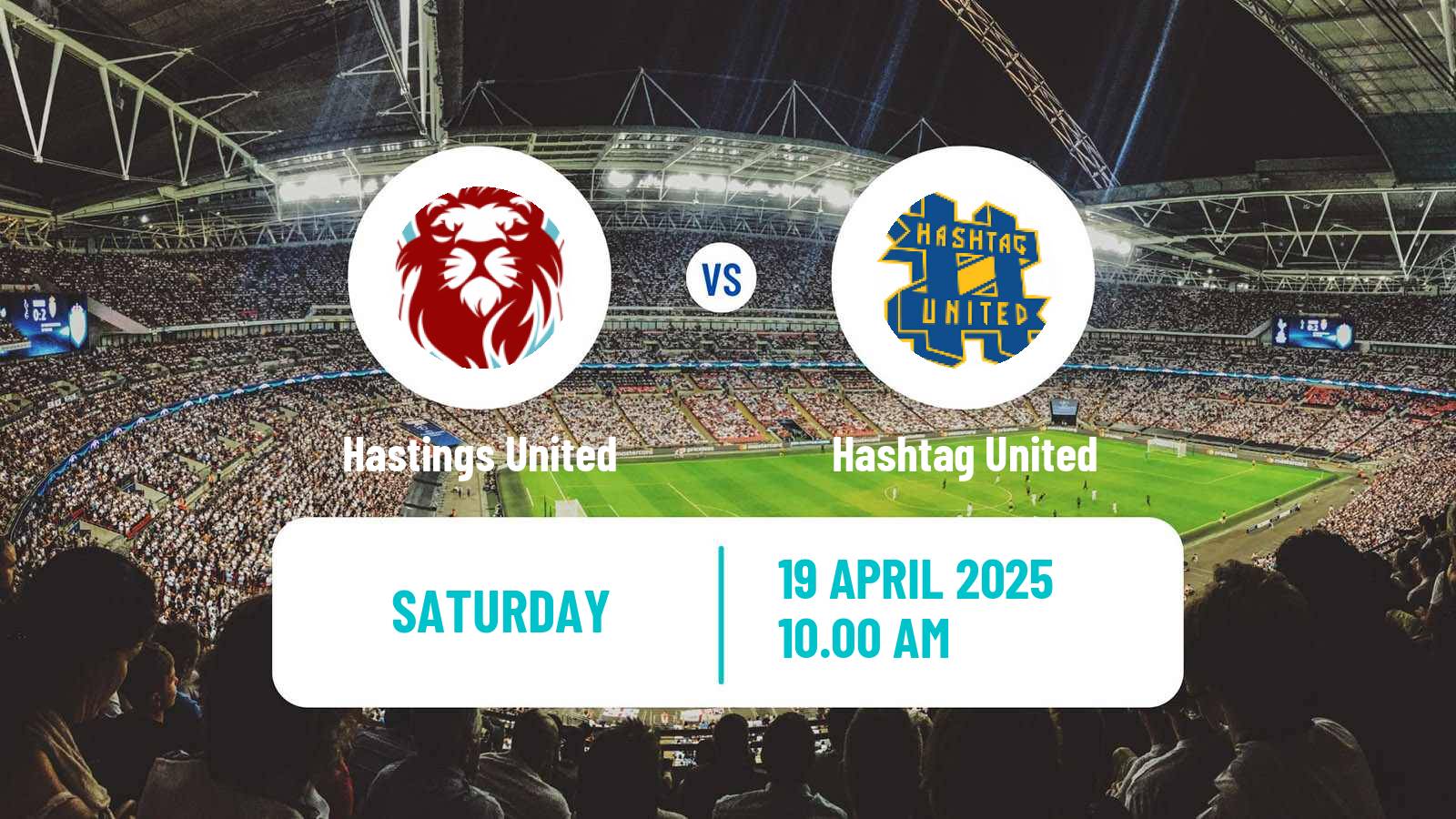 Soccer English Isthmian League Premier Division Hastings United - Hashtag United
