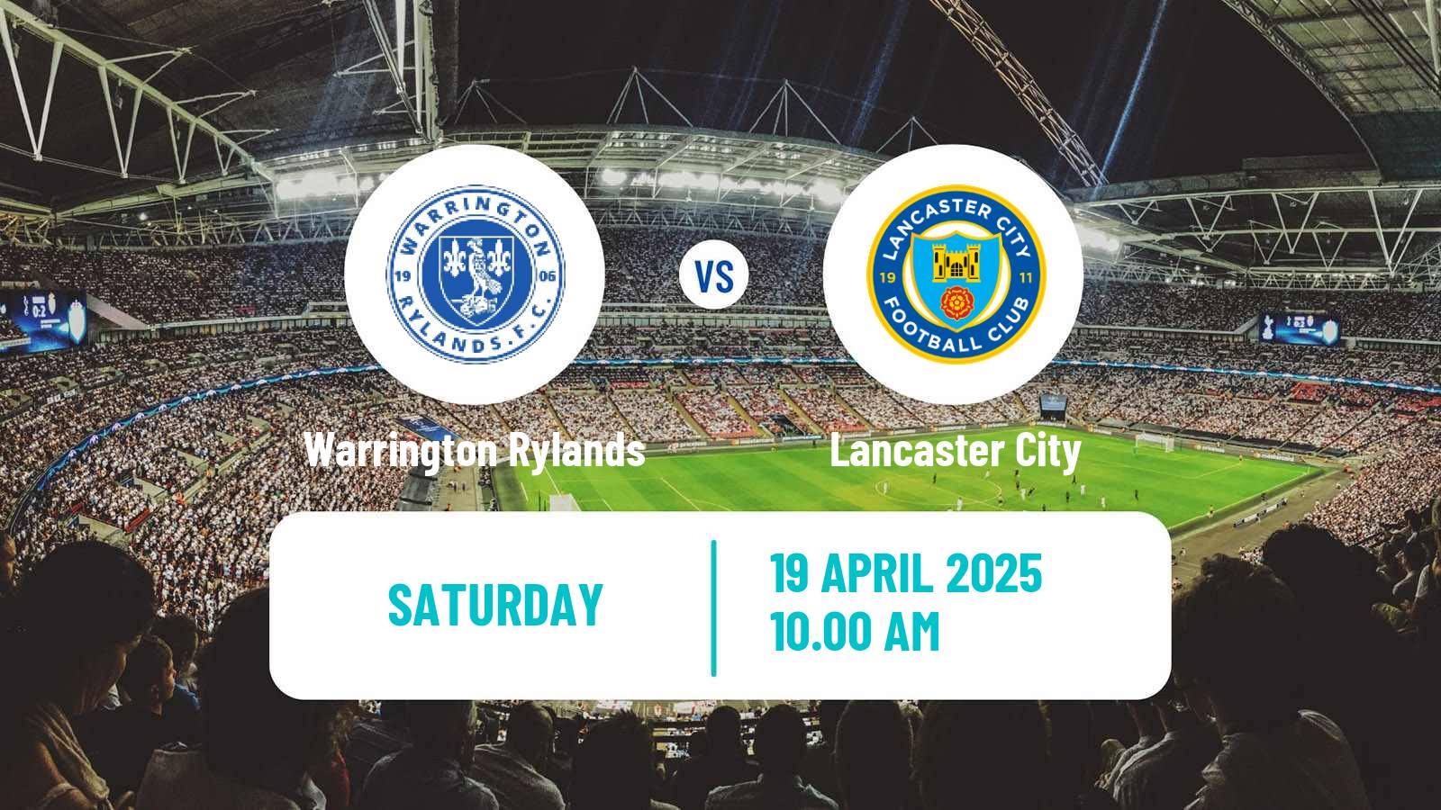 Soccer English NPL Premier Division Warrington Rylands - Lancaster City