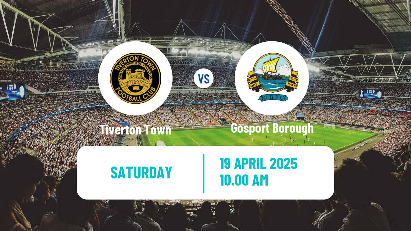 Soccer English Southern League South Division Tiverton Town - Gosport Borough