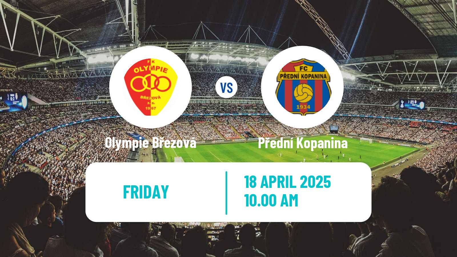 Soccer Czech Division B Olympie Březová - Přední Kopanina