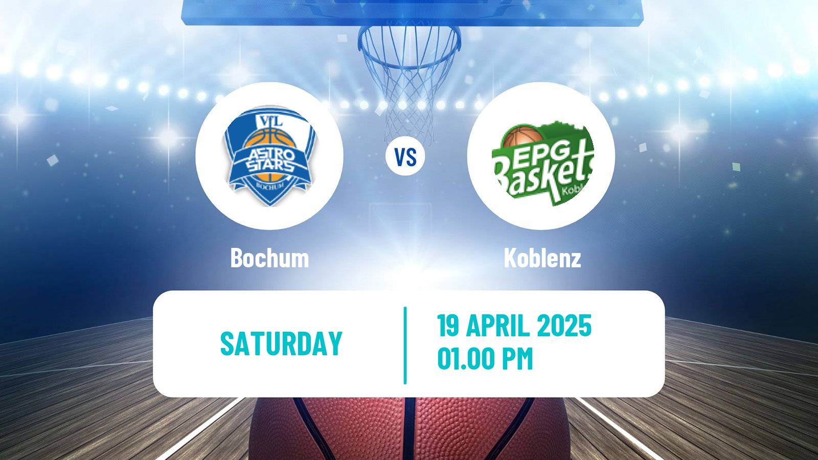 Basketball German Pro A Basketball Bochum - Koblenz