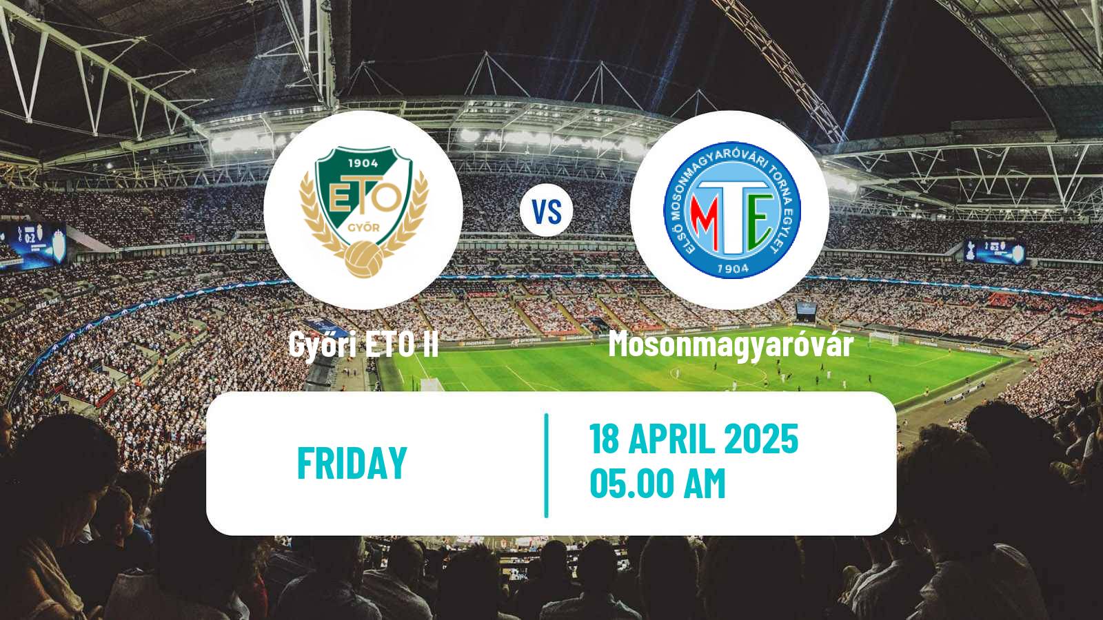 Soccer Hungarian NB III Northwest Győri ETO II - Mosonmagyaróvár