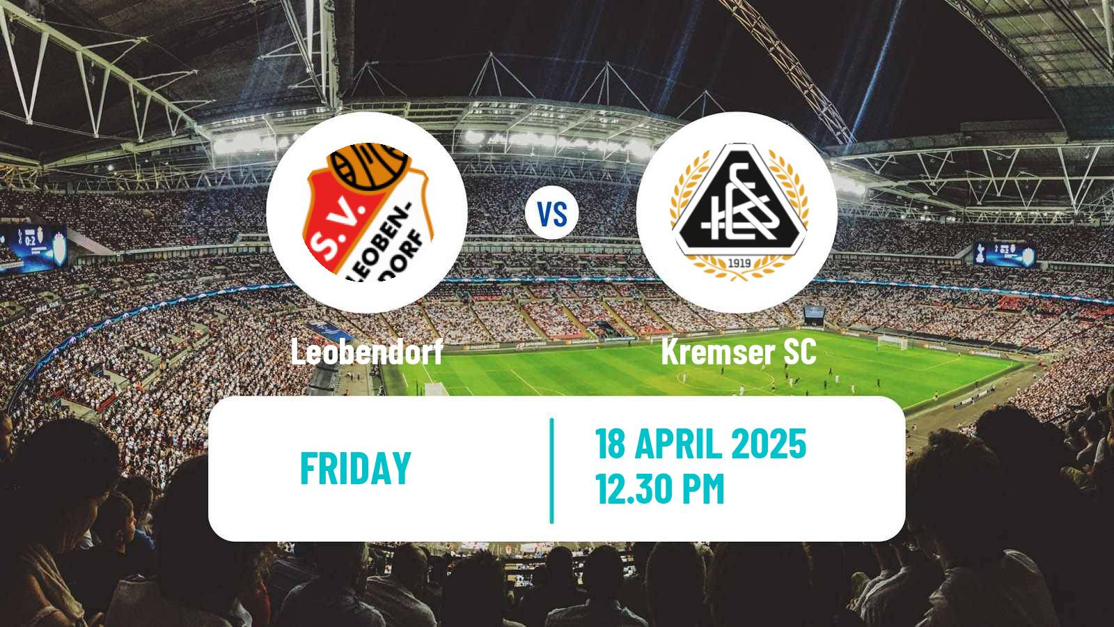 Soccer Austrian Regionalliga East Leobendorf - Kremser