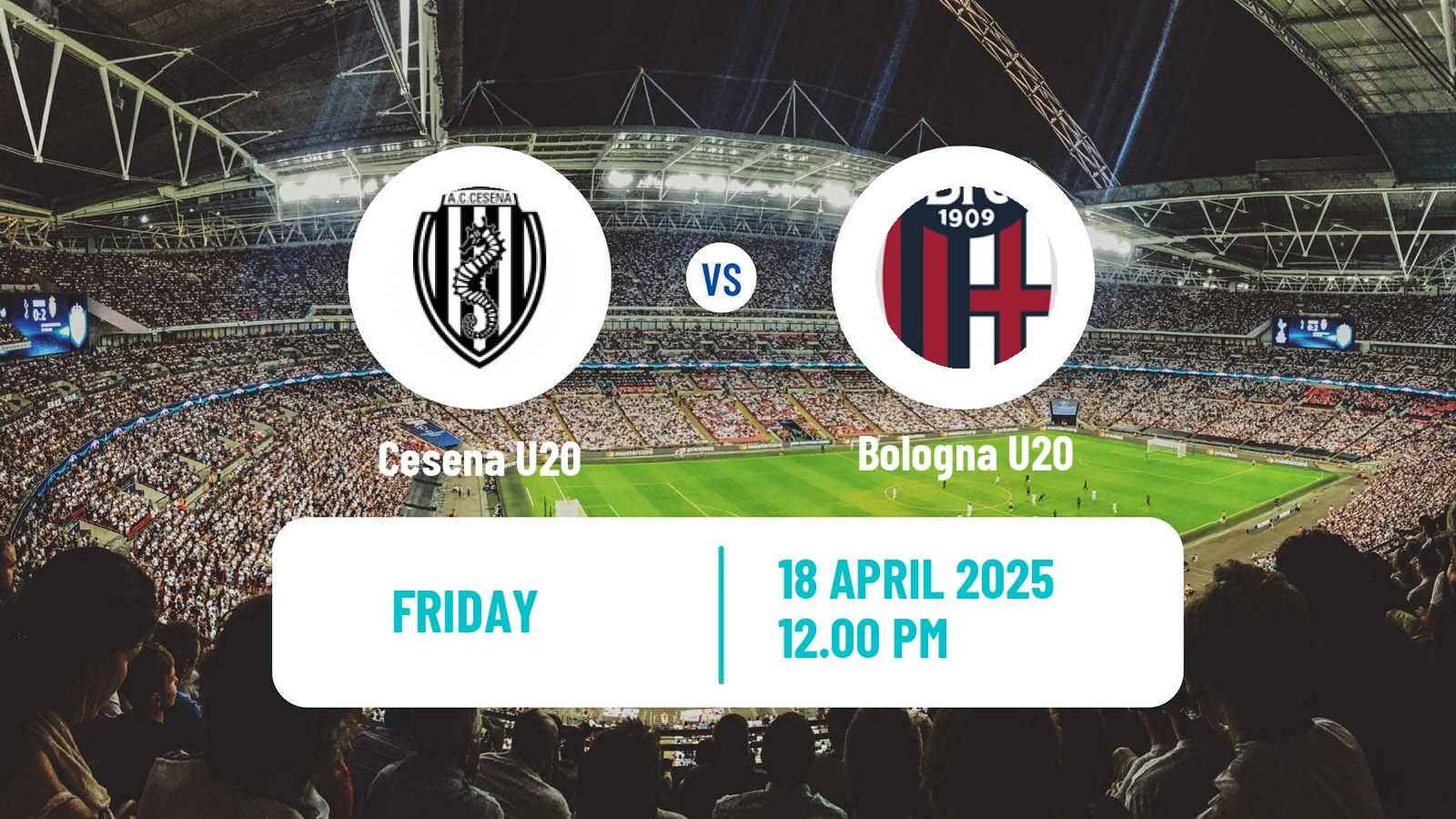 Soccer Italian Primavera 1 Cesena U20 - Bologna U20