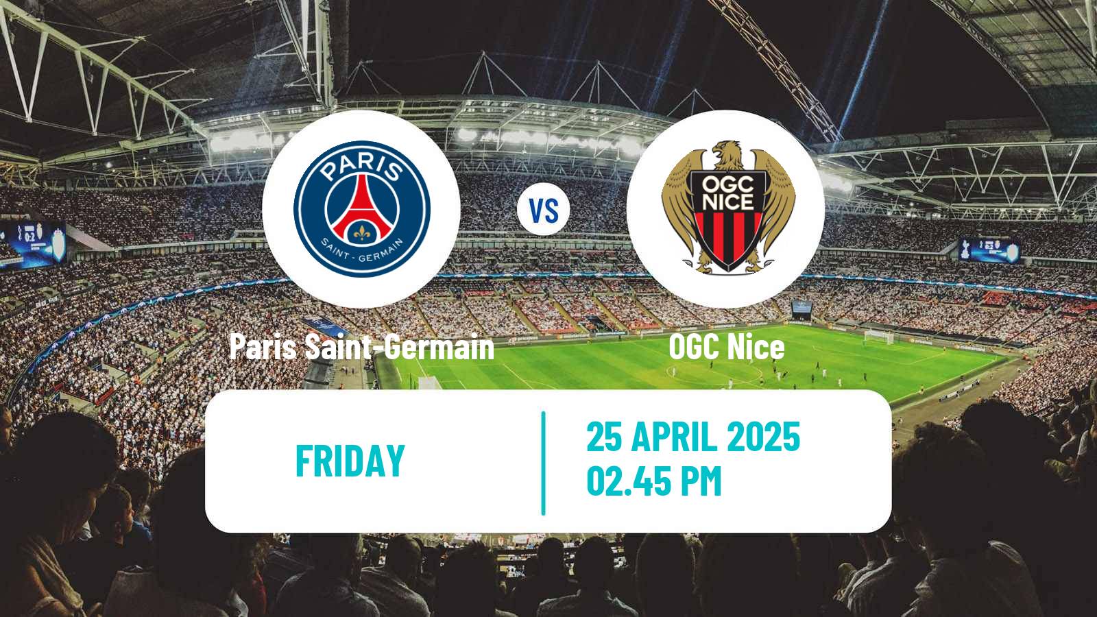 Soccer French Ligue 1 Paris Saint-Germain - Nice