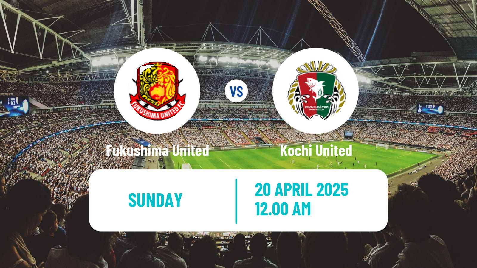 Soccer Japan J3 League Fukushima United - Kochi United