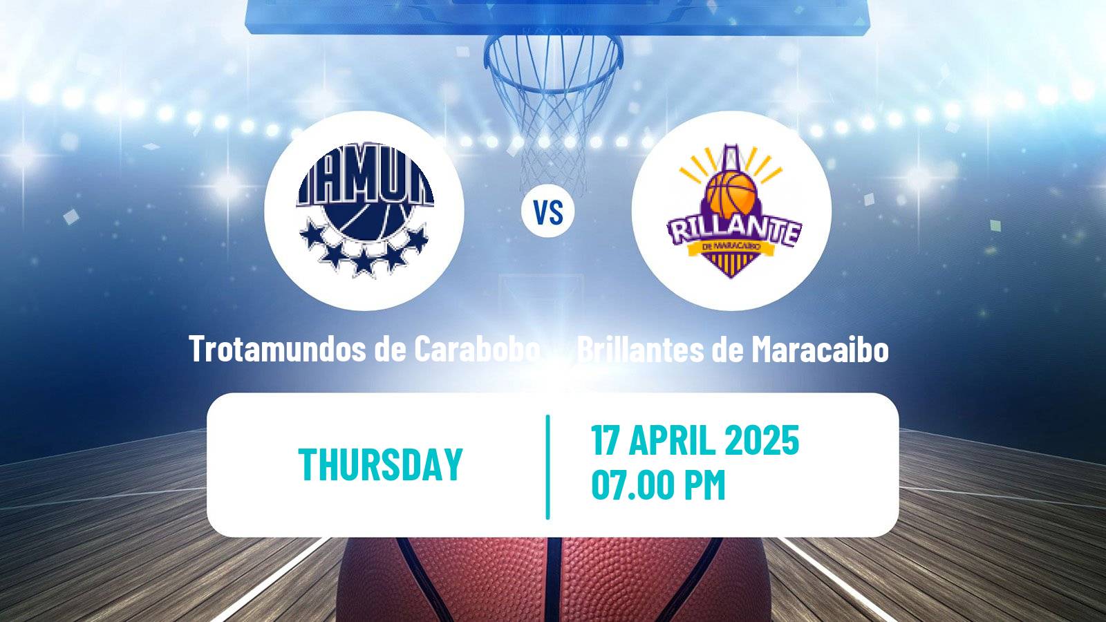 Basketball Venezuelan Superliga Basketball Trotamundos de Carabobo - Brillantes de Maracaibo