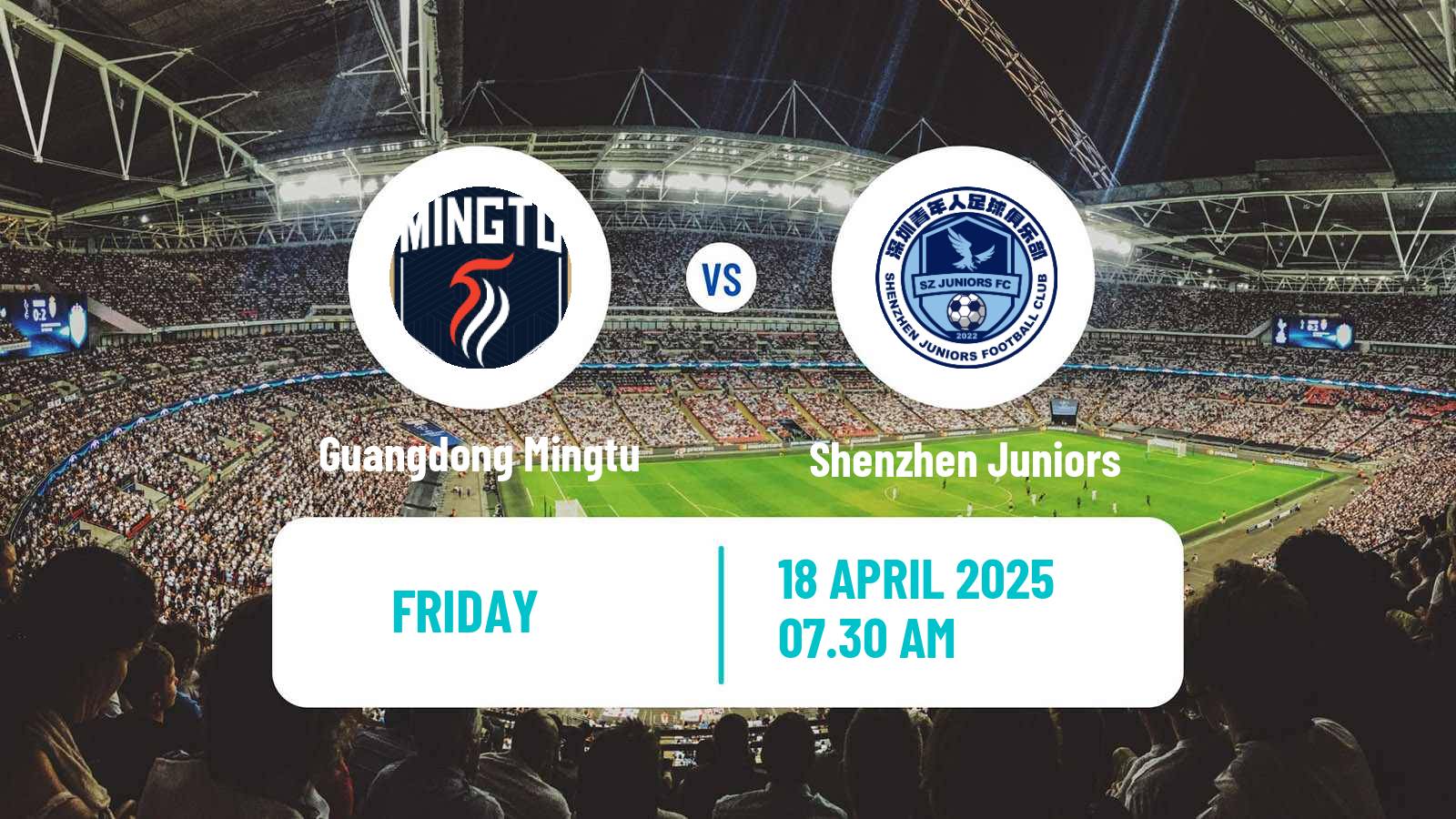 Soccer Chinese FA Cup Guangdong Mingtu - Shenzhen Juniors