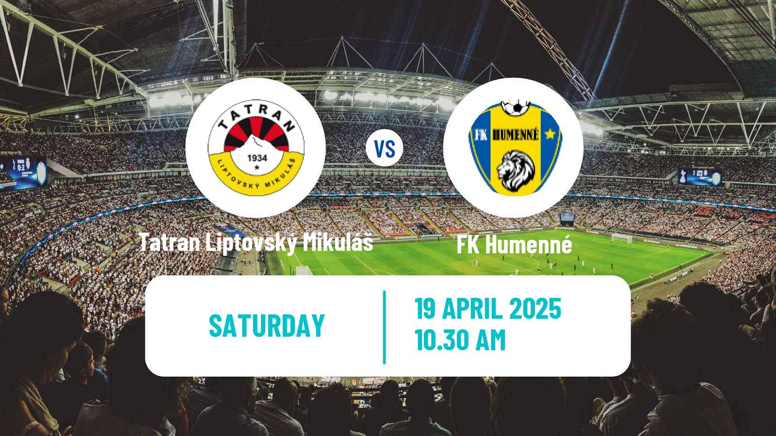 Soccer Slovak 2 Liga Tatran Liptovský Mikuláš - FK Humenné