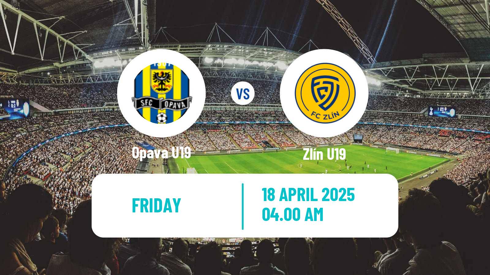 Soccer Czech U19 League Opava U19 - Zlín U19