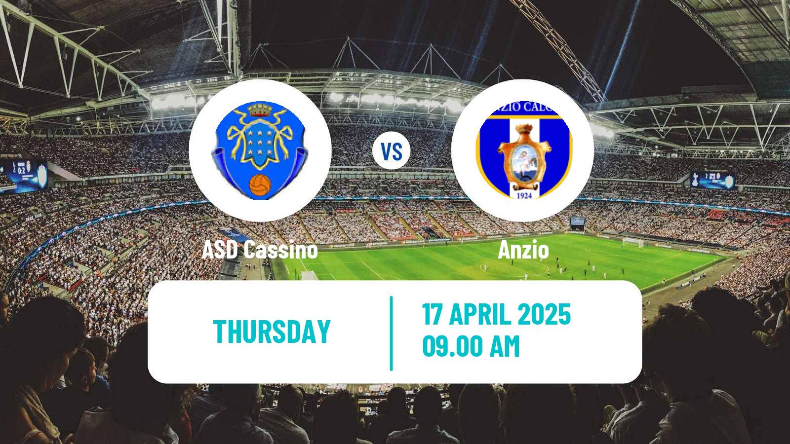 Soccer Italian Serie D - Group G Cassino - Anzio