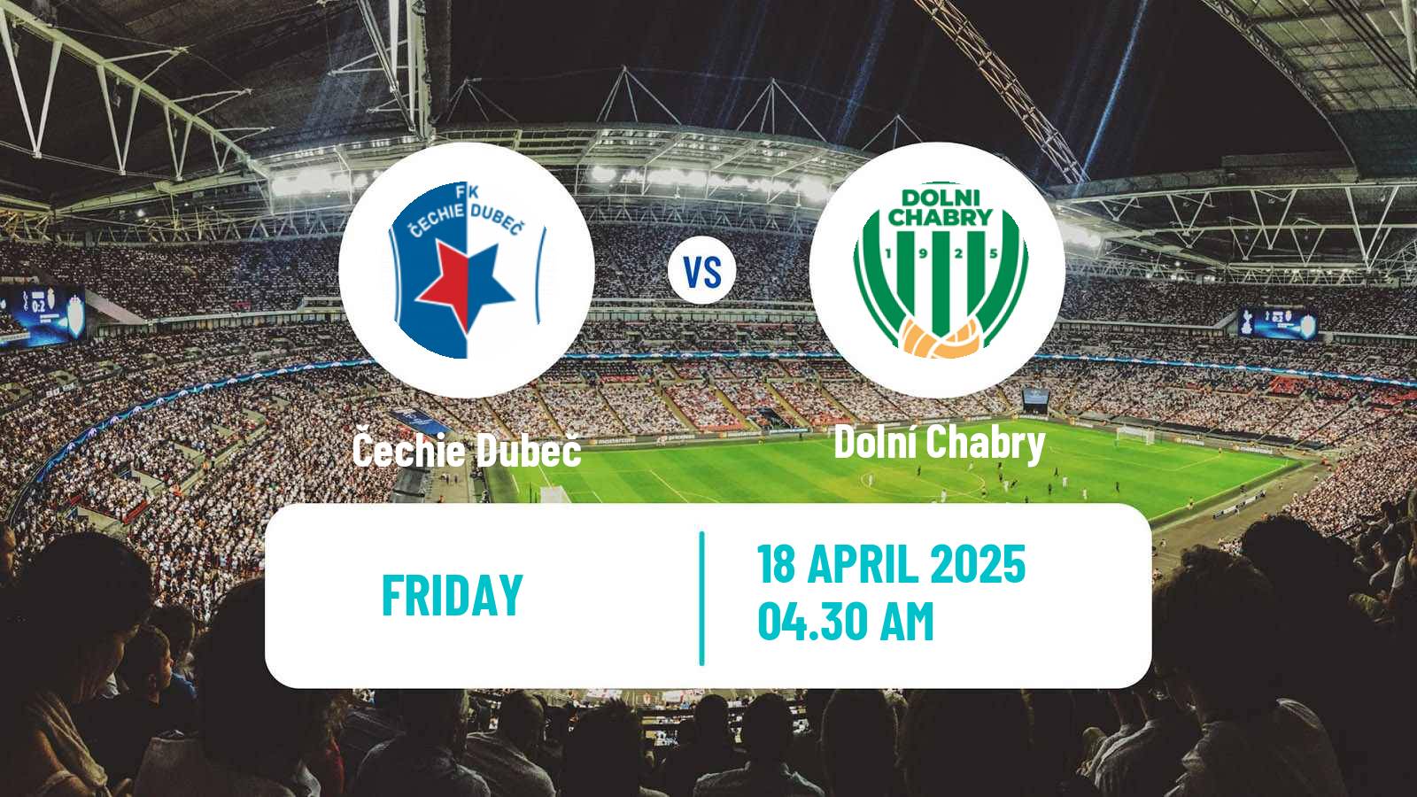 Football Czech Prazsky Prebor Čechie Dubeč - Dolní Chabry