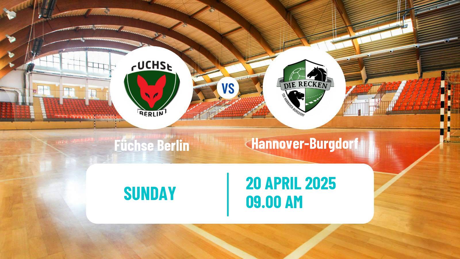 Handball German Bundesliga Handball Füchse Berlin - Hannover-Burgdorf