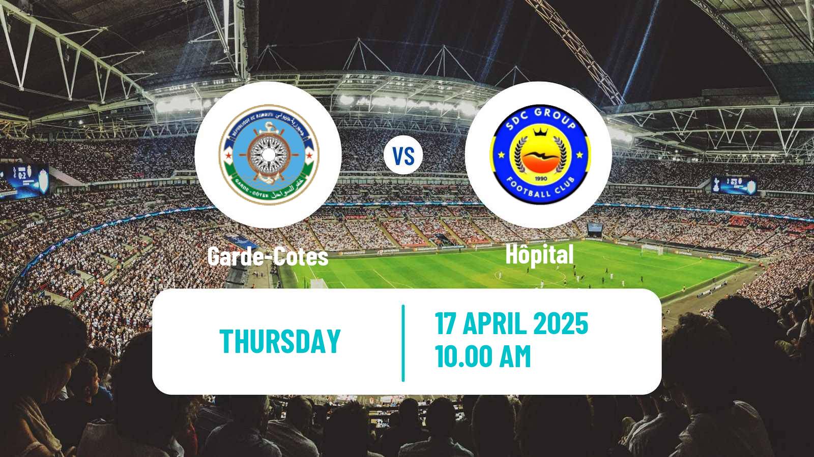 Soccer Djibouti Premier League Garde-Cotes - Hôpital