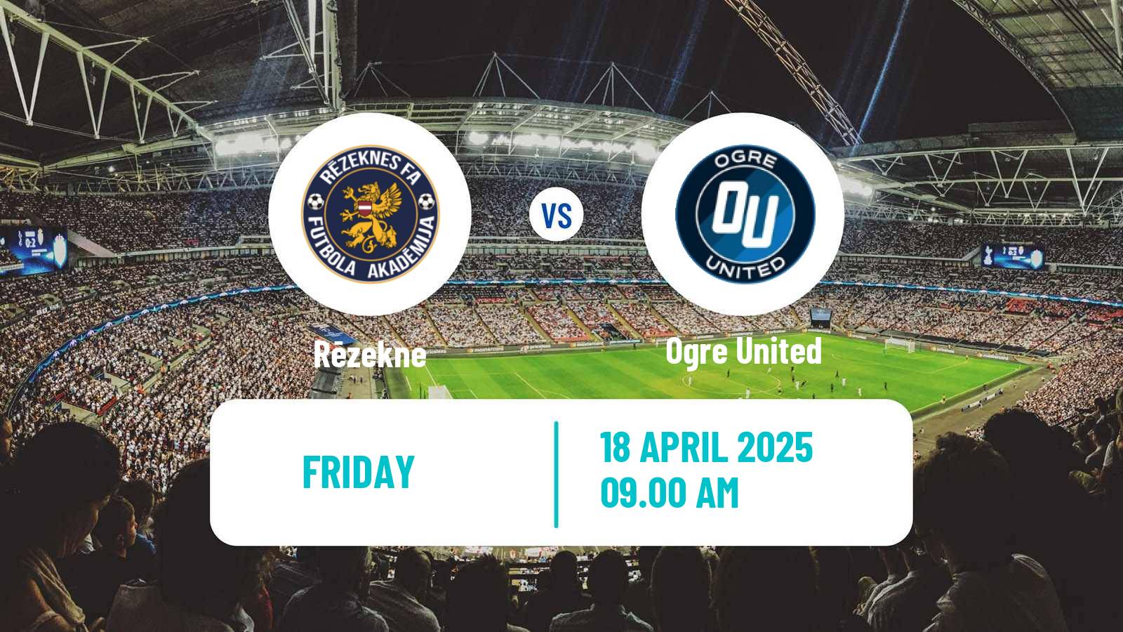 Soccer Latvian 1 Liga Rēzekne - Ogre United