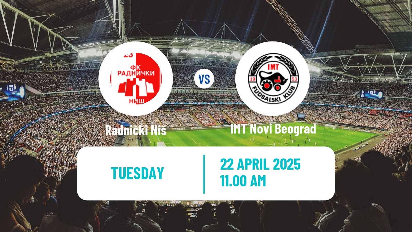 Soccer Serbian Superliga Radnički Niš - IMT Novi Beograd