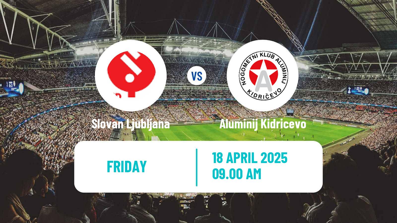Soccer Slovenian 2 SNL Slovan Ljubljana - Aluminij Kidricevo