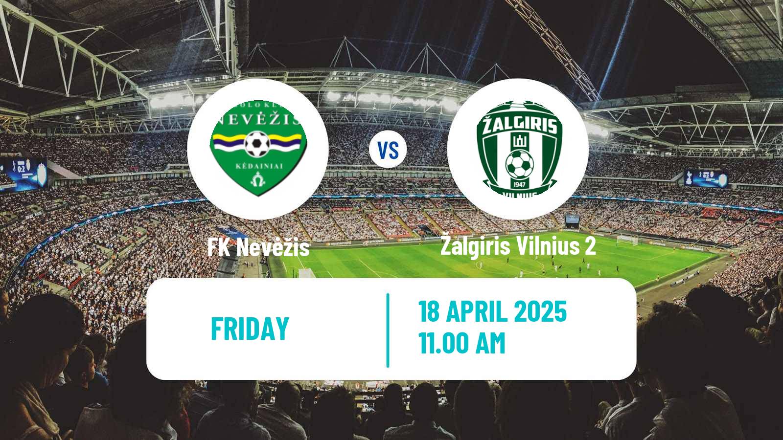 Soccer Lithuanian Division 2 Nevėžis - Žalgiris Vilnius 2