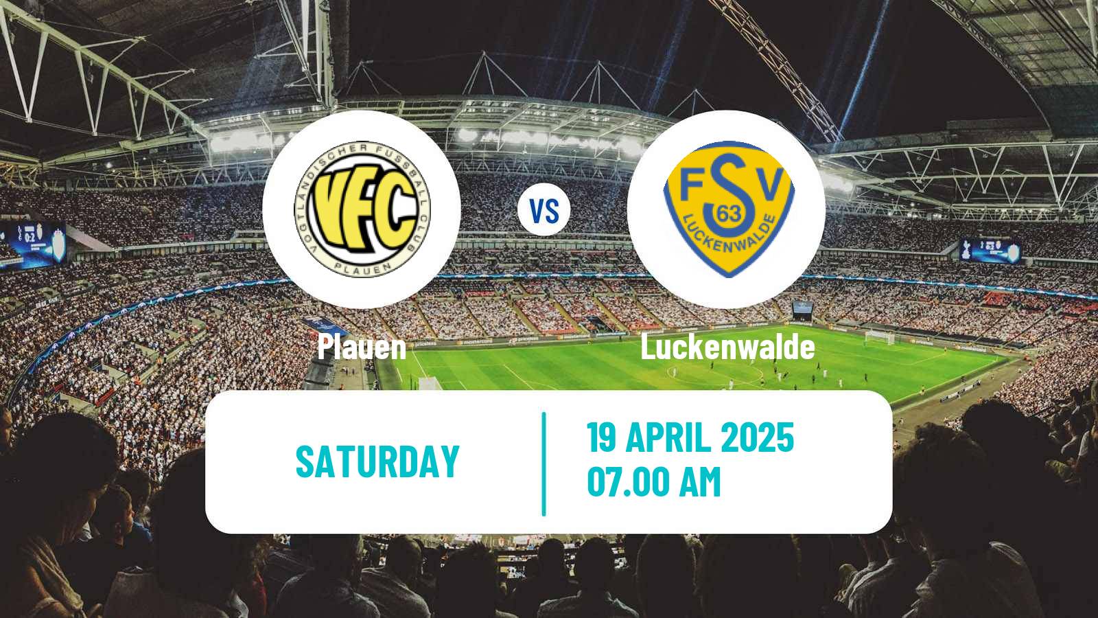 Soccer German Regionalliga Nordost Plauen - Luckenwalde