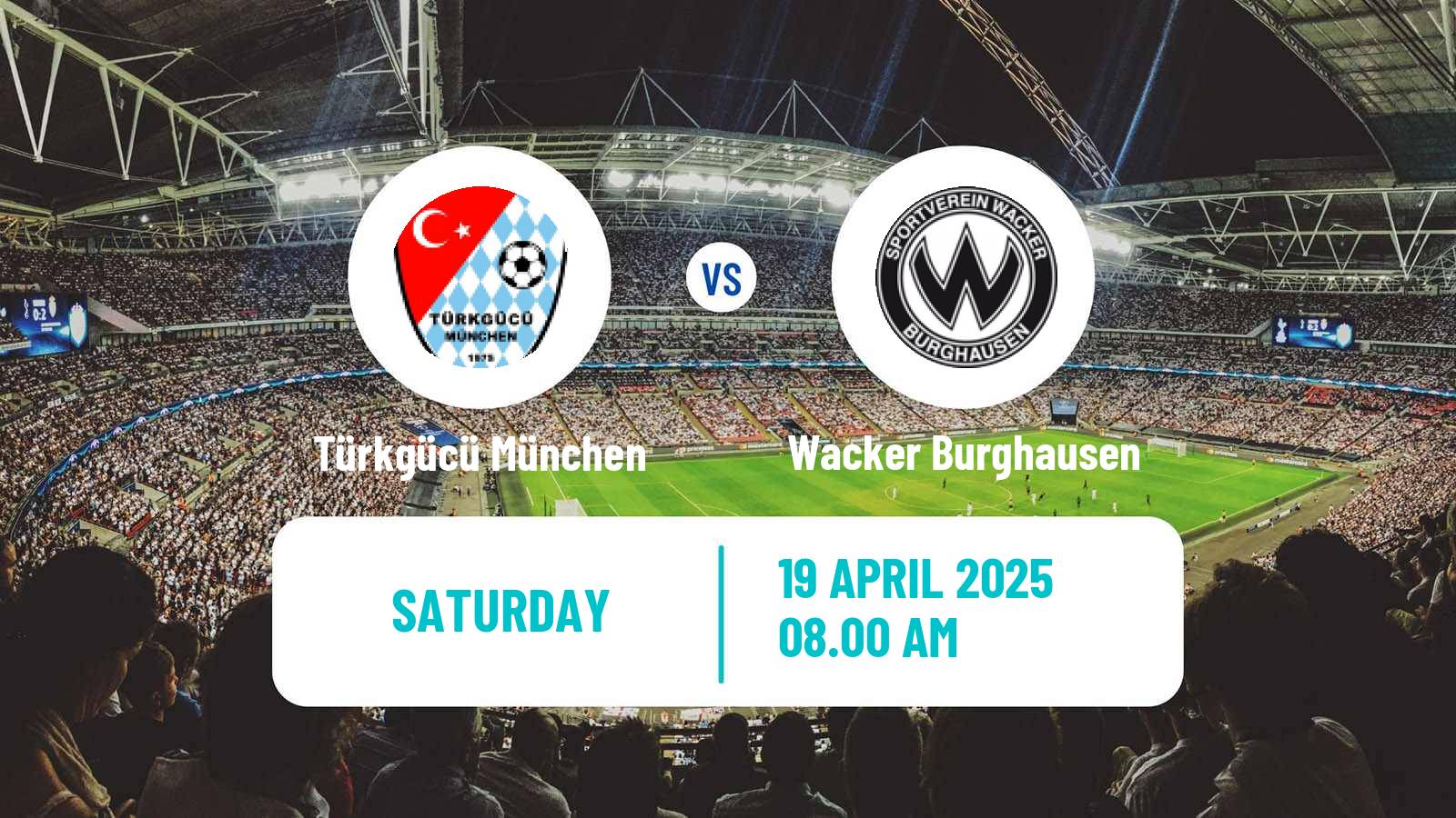 Soccer German Regionalliga Bayern Türkgücü München - Wacker Burghausen