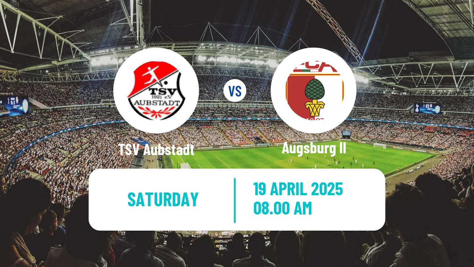 Soccer German Regionalliga Bayern Aubstadt - Augsburg II