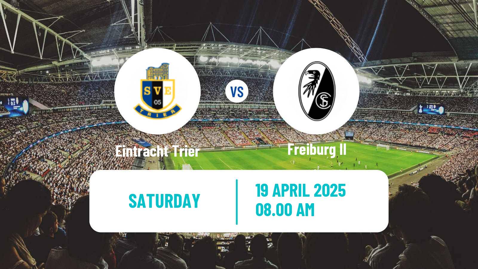 Soccer German Regionalliga Sudwest Eintracht Trier - Freiburg II