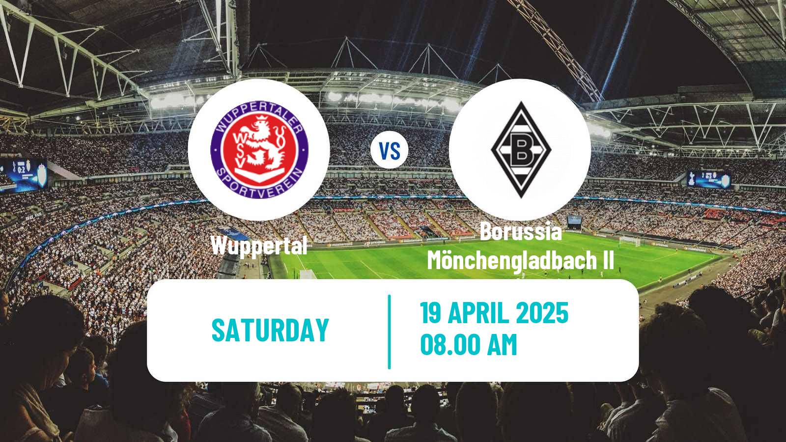Soccer German Regionalliga West Wuppertal - Borussia Mönchengladbach II