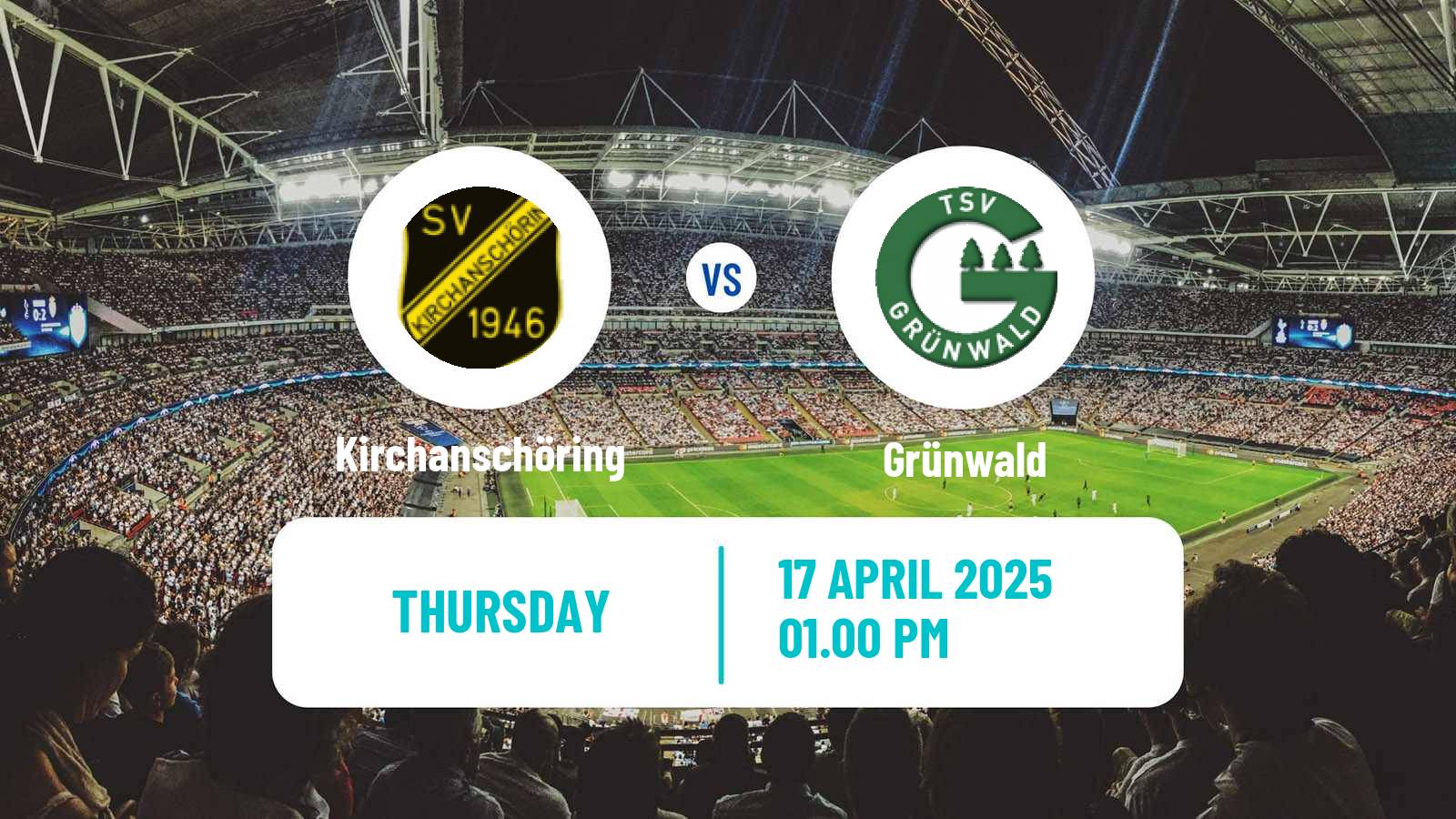 Football German Oberliga Bayern Süd Kirchanschöring - Grünwald
