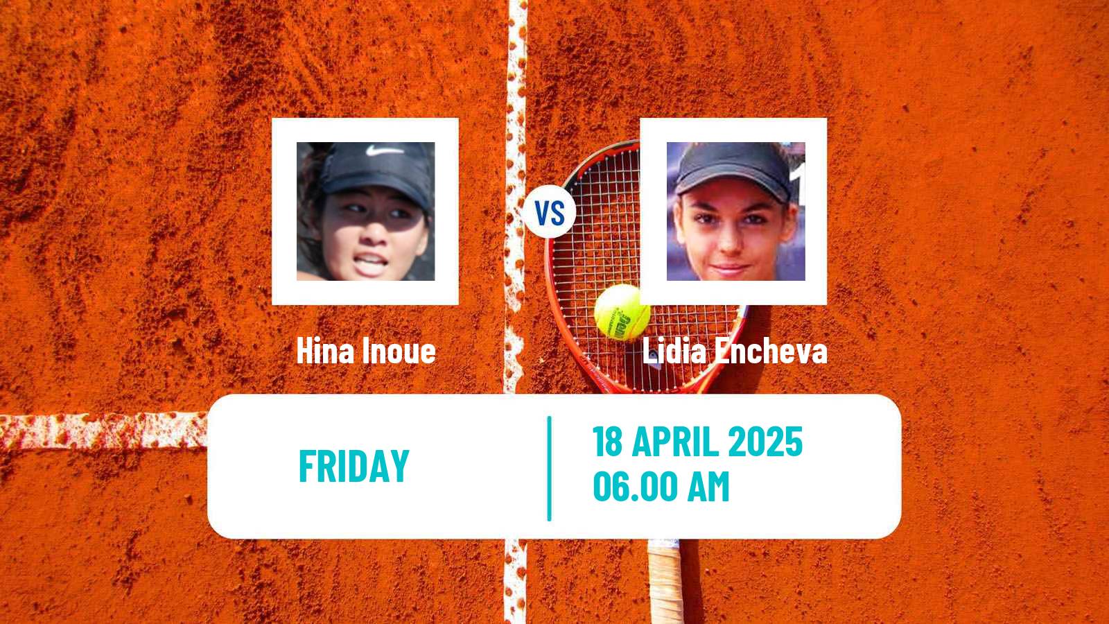 Tennis ITF W15 Monastir 15 Women Hina Inoue - Lidia Encheva