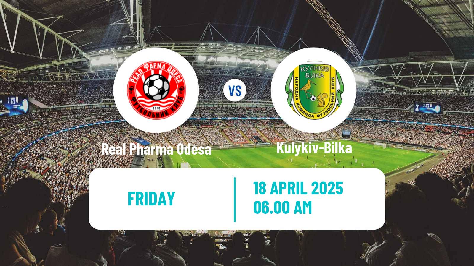 Soccer Ukrainian Druha Liga Real Pharma Odesa - Kulykiv-Bilka