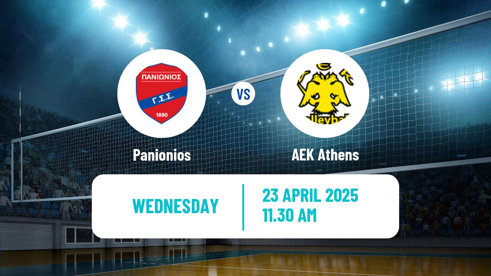 Volleyball Greek A1 Volleyball Women Panionios - AEK Athens