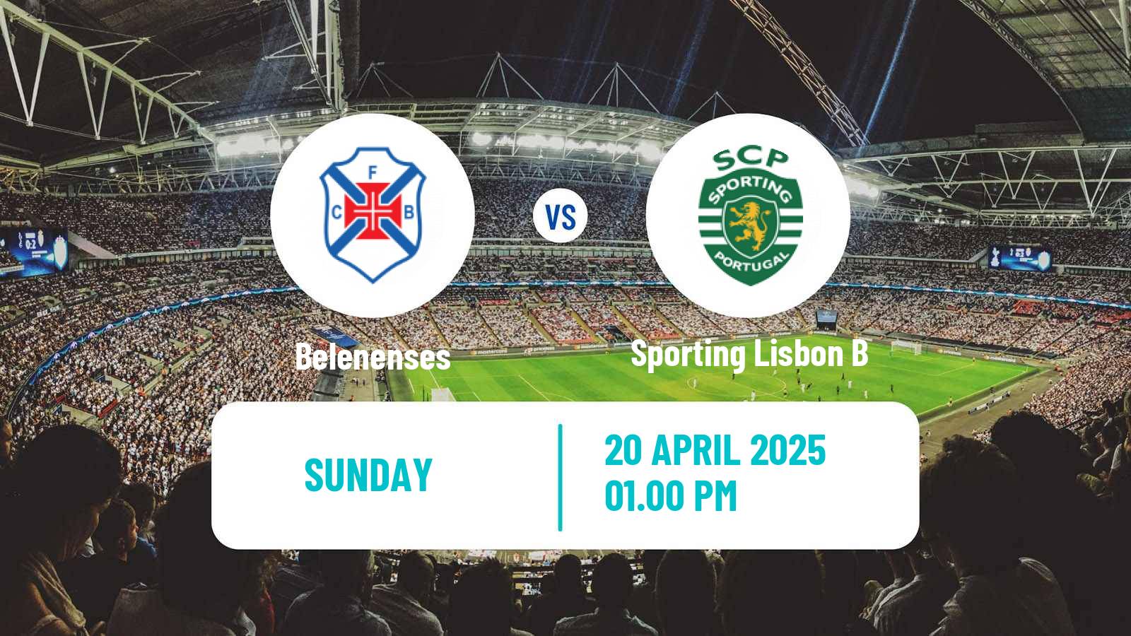 Soccer Portuguese Liga 3 Belenenses - Sporting Lisbon B