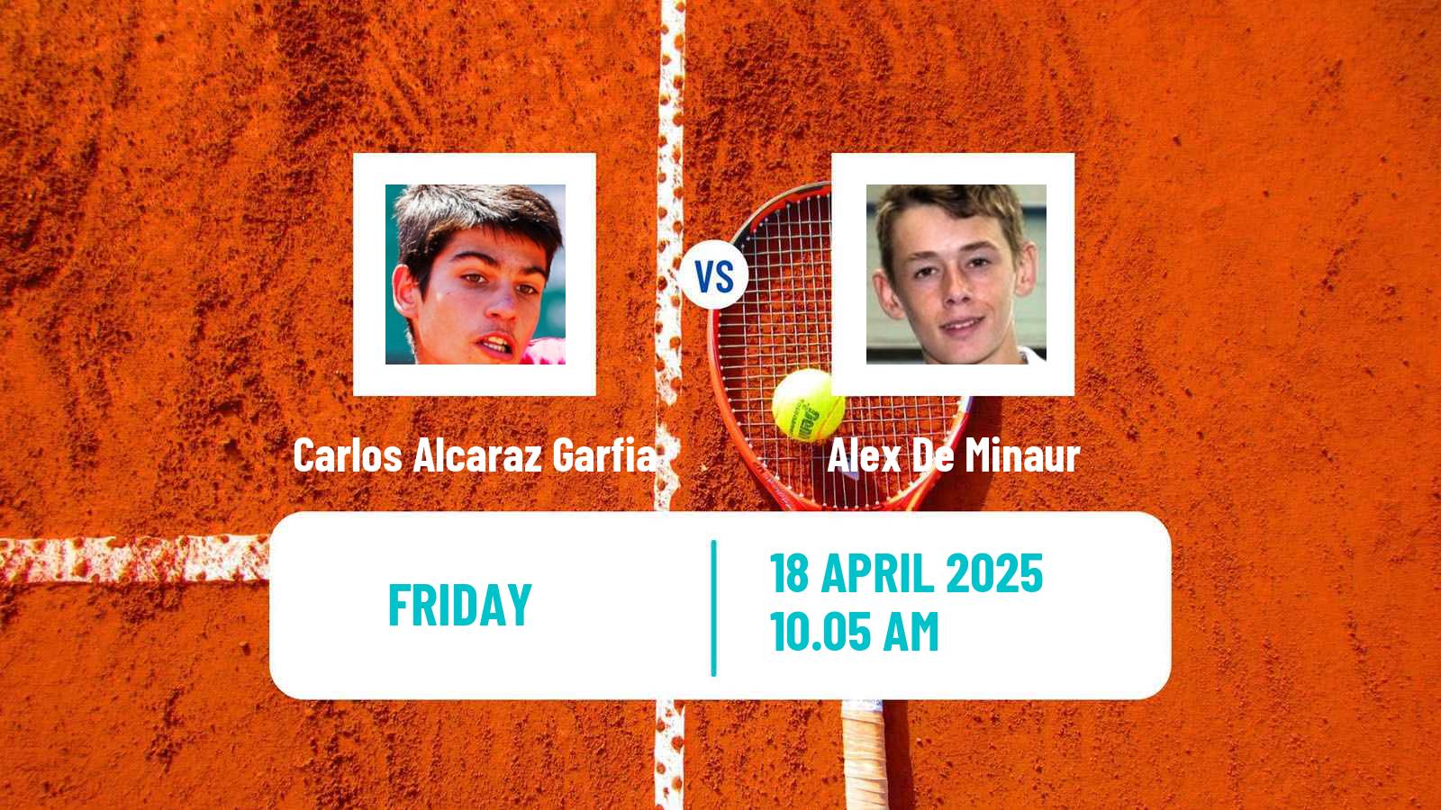 Tennis ATP Barcelona Carlos Alcaraz Garfia - Alex De Minaur