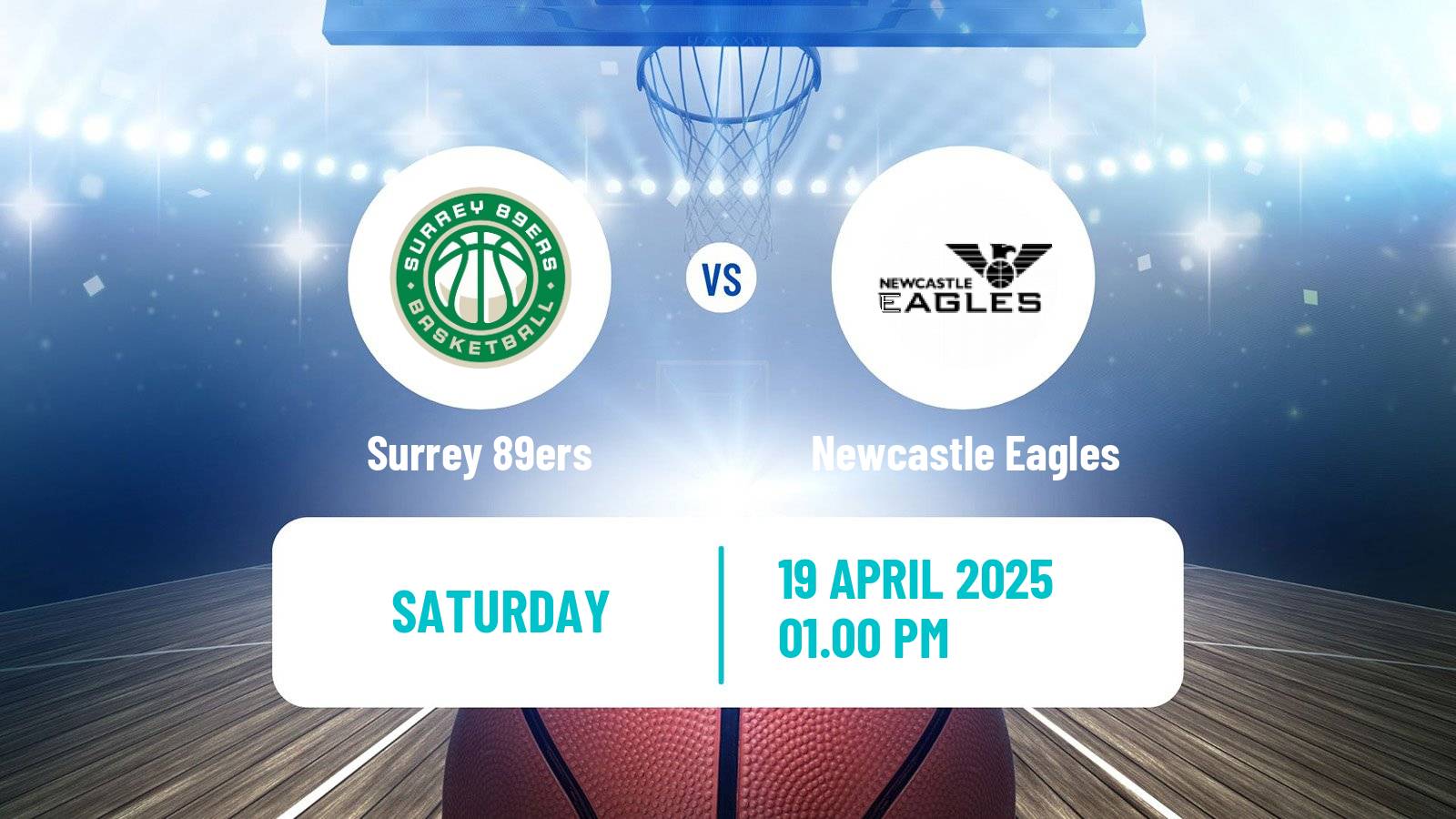 Basketball British Basketball League Surrey 89ers - Newcastle Eagles