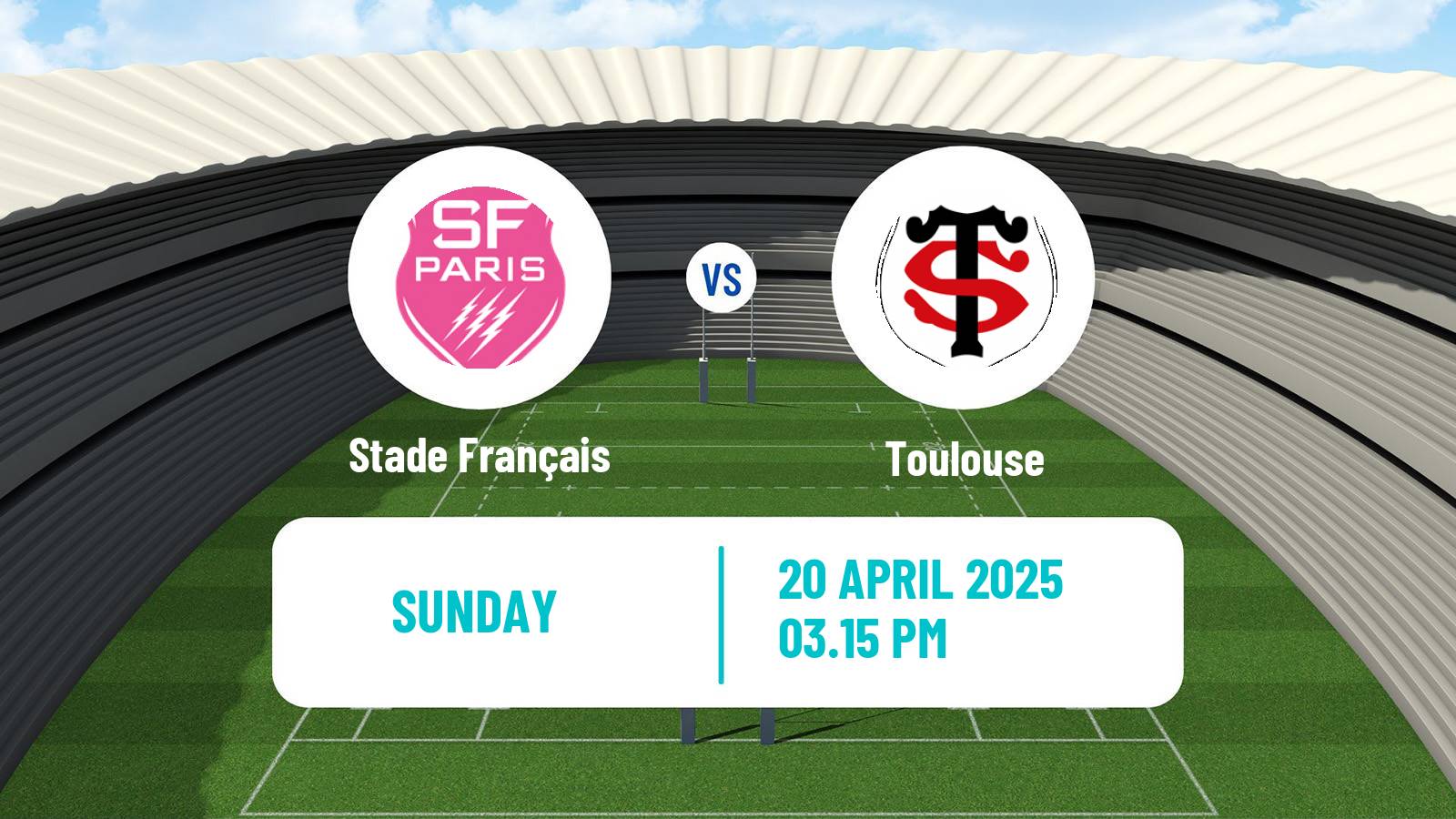 Rugby union French Top 14 Stade Français - Toulouse