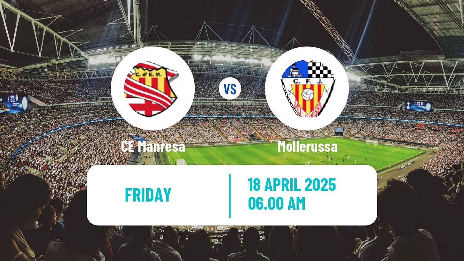 Soccer Spanish Tercera RFEF - Group 5 Manresa - Mollerussa