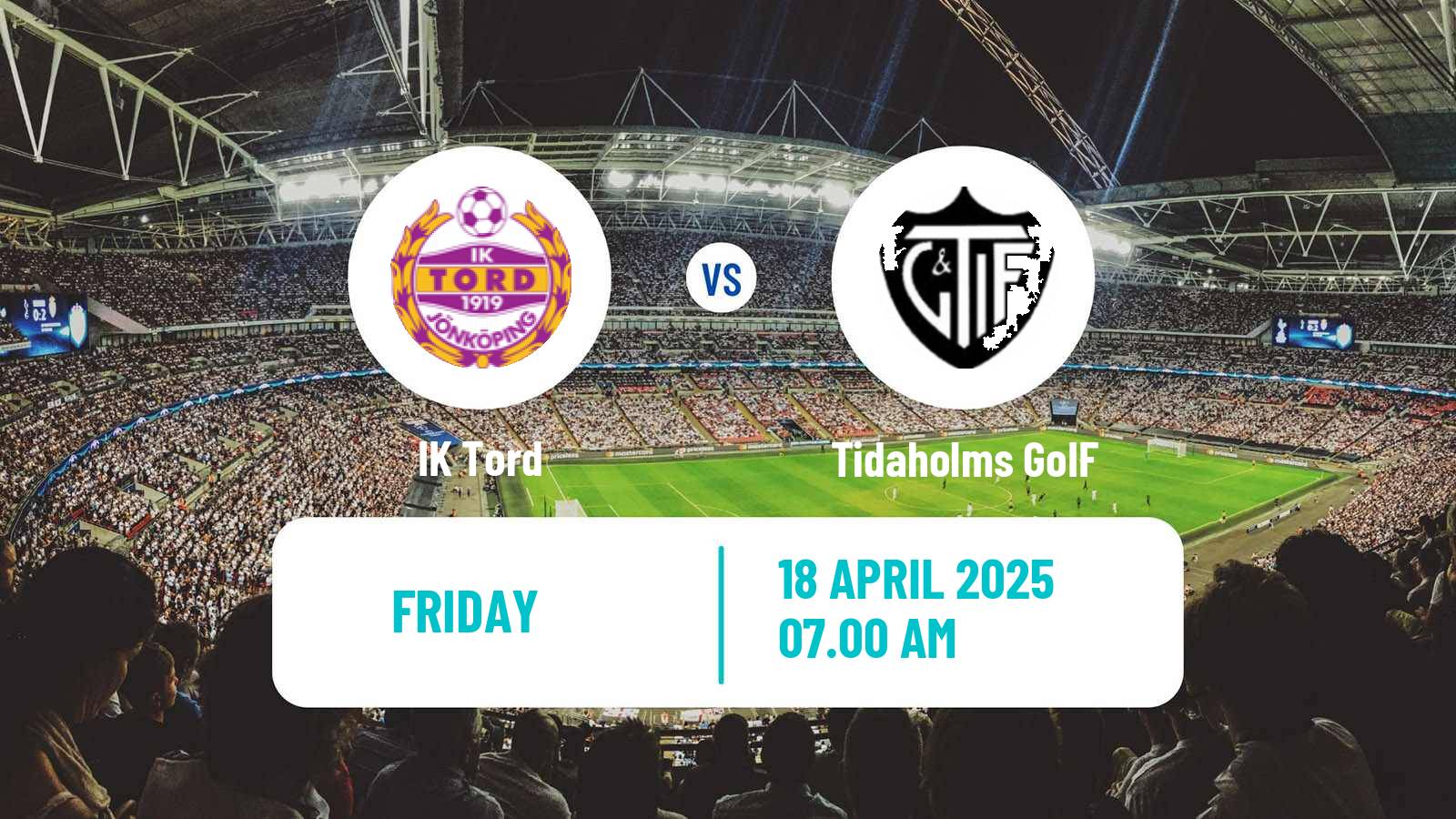 Soccer Swedish Division 2 - Norra Götaland Tord - Tidaholms GoIF