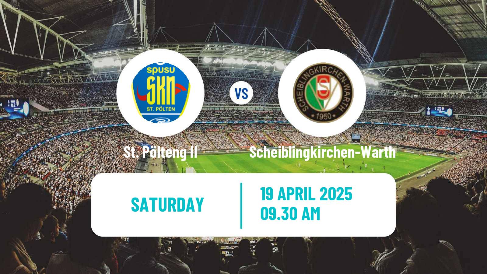 Soccer Austrian Landesliga Niederosterreich St. Pölteng II - Scheiblingkirchen-Warth