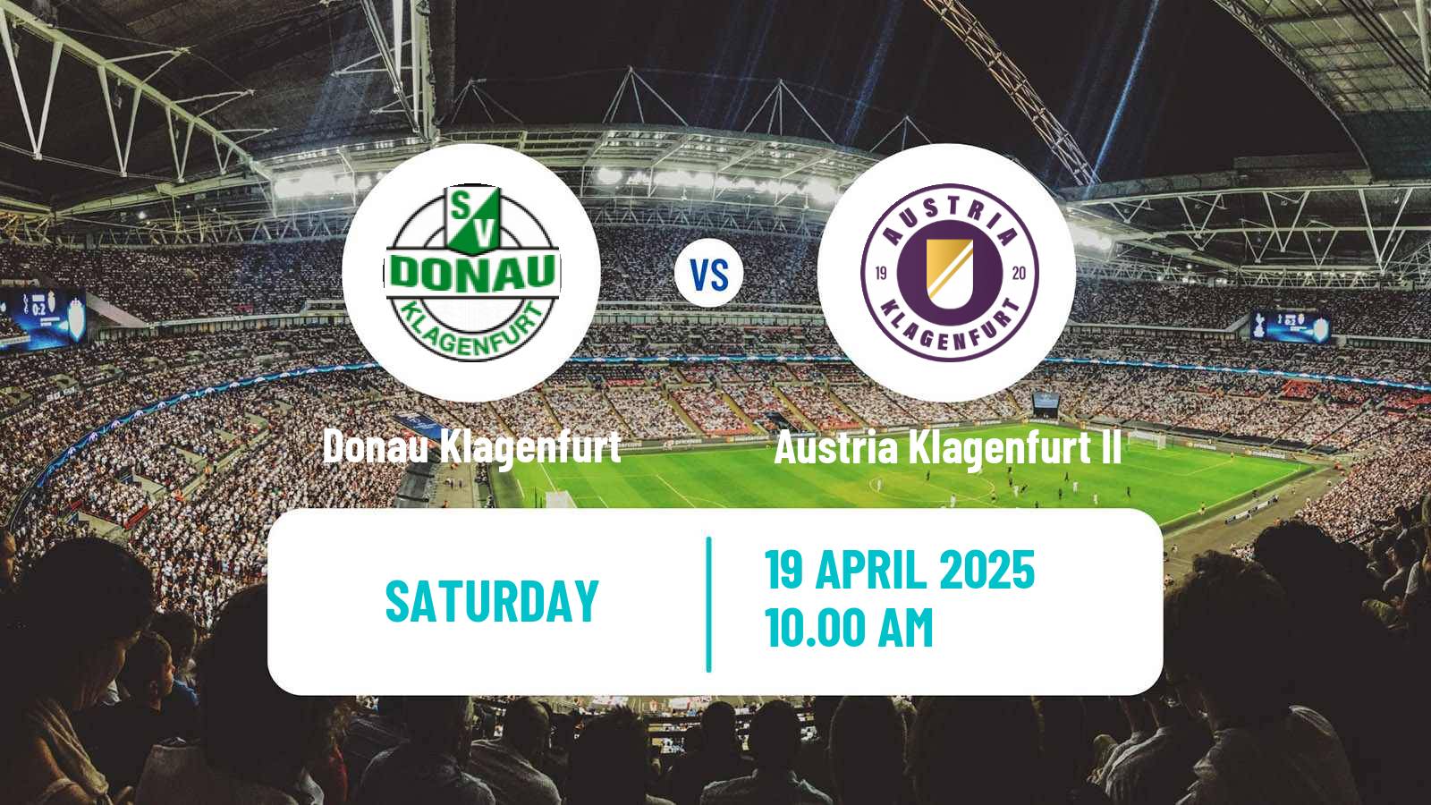 Soccer Austrian Landesliga Karnten Donau Klagenfurt - Austria Klagenfurt II