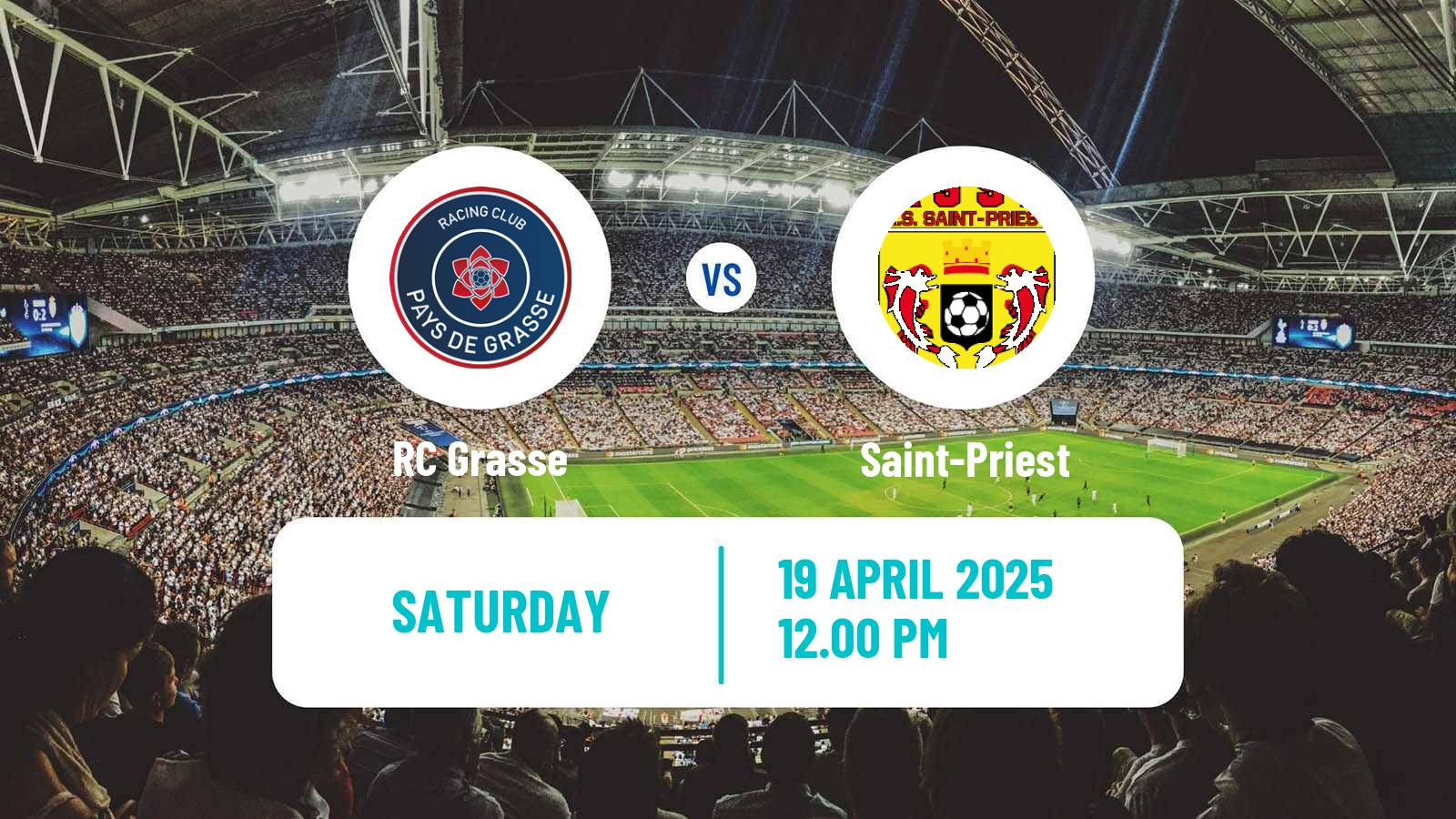 Soccer French National 2 - Group A Grasse - Saint-Priest