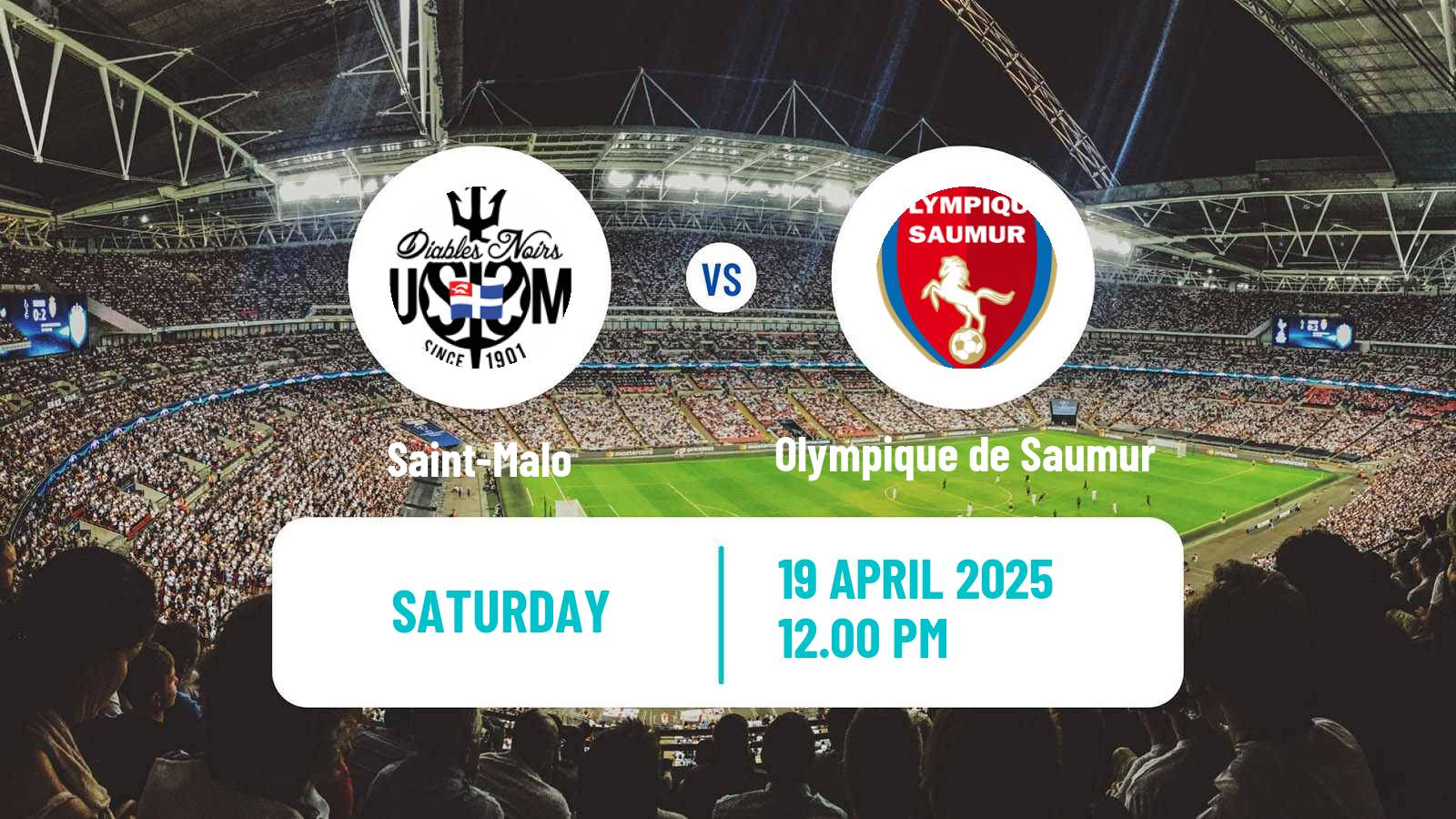 Soccer French National 2 - Group B Saint-Malo - Olympique de Saumur