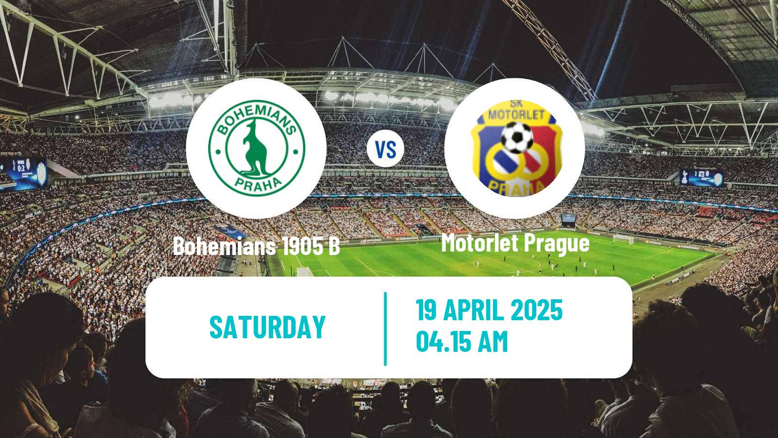 Soccer Czech CFL Group A Bohemians 1905 B - Motorlet Prague