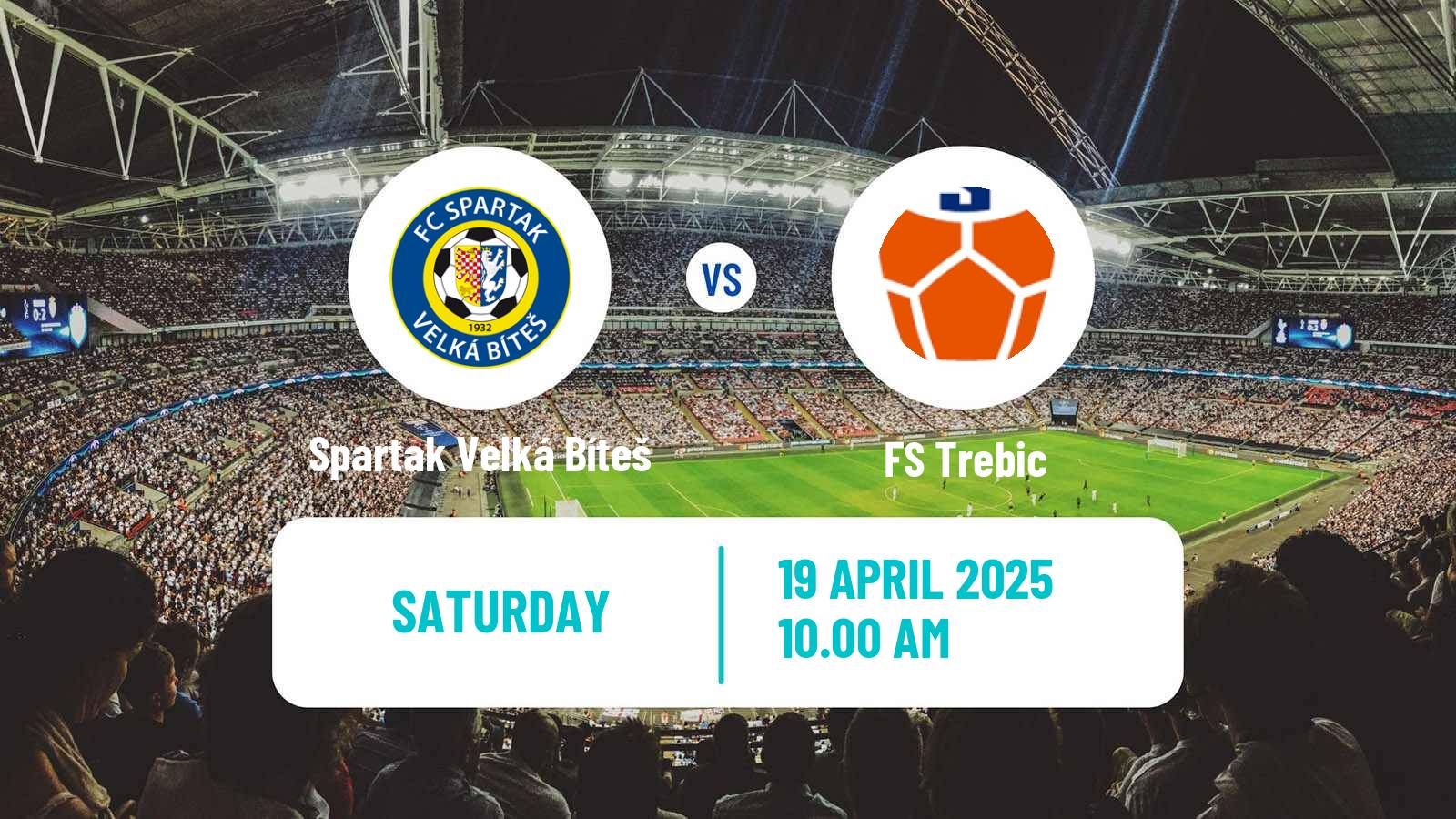 Soccer Czech Division D Spartak Velká Bíteš - FS Trebic