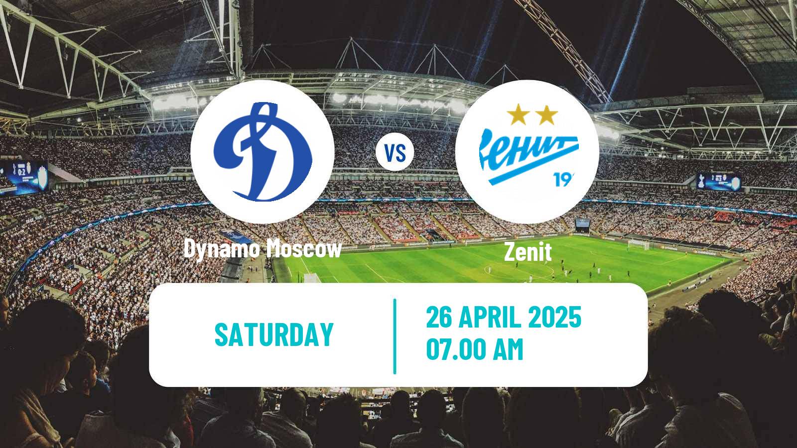 Soccer Russian Premier League Dynamo Moscow - Zenit