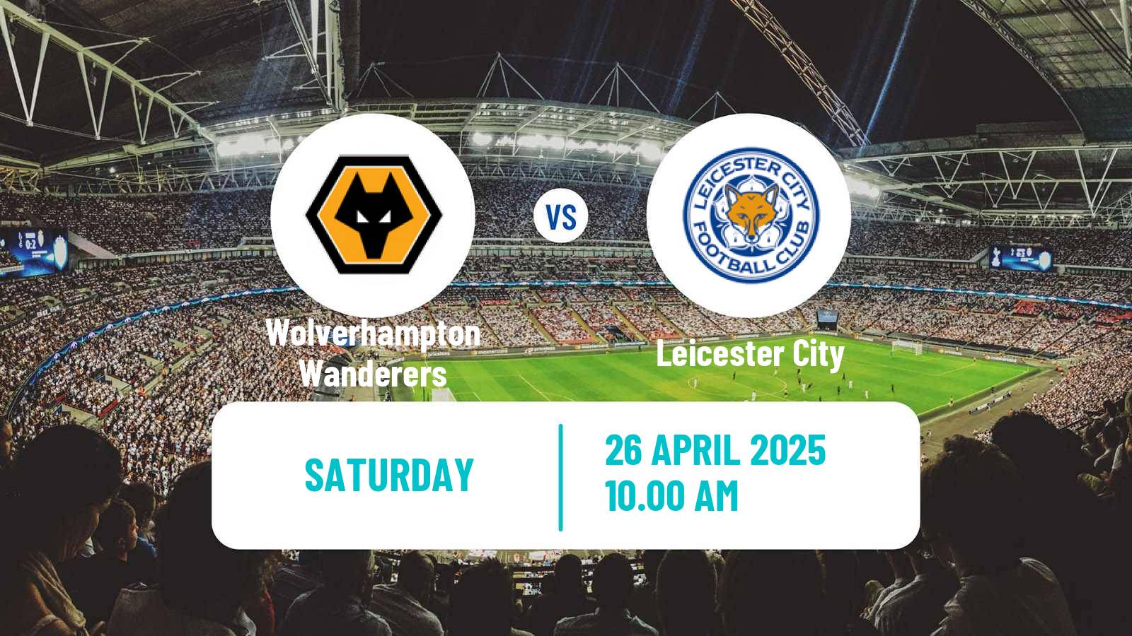 Soccer English Premier League Wolverhampton Wanderers - Leicester City