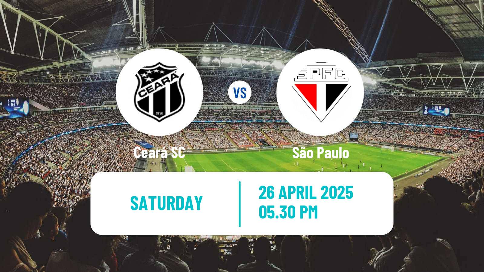 Soccer Brazilian Serie A Ceará - São Paulo