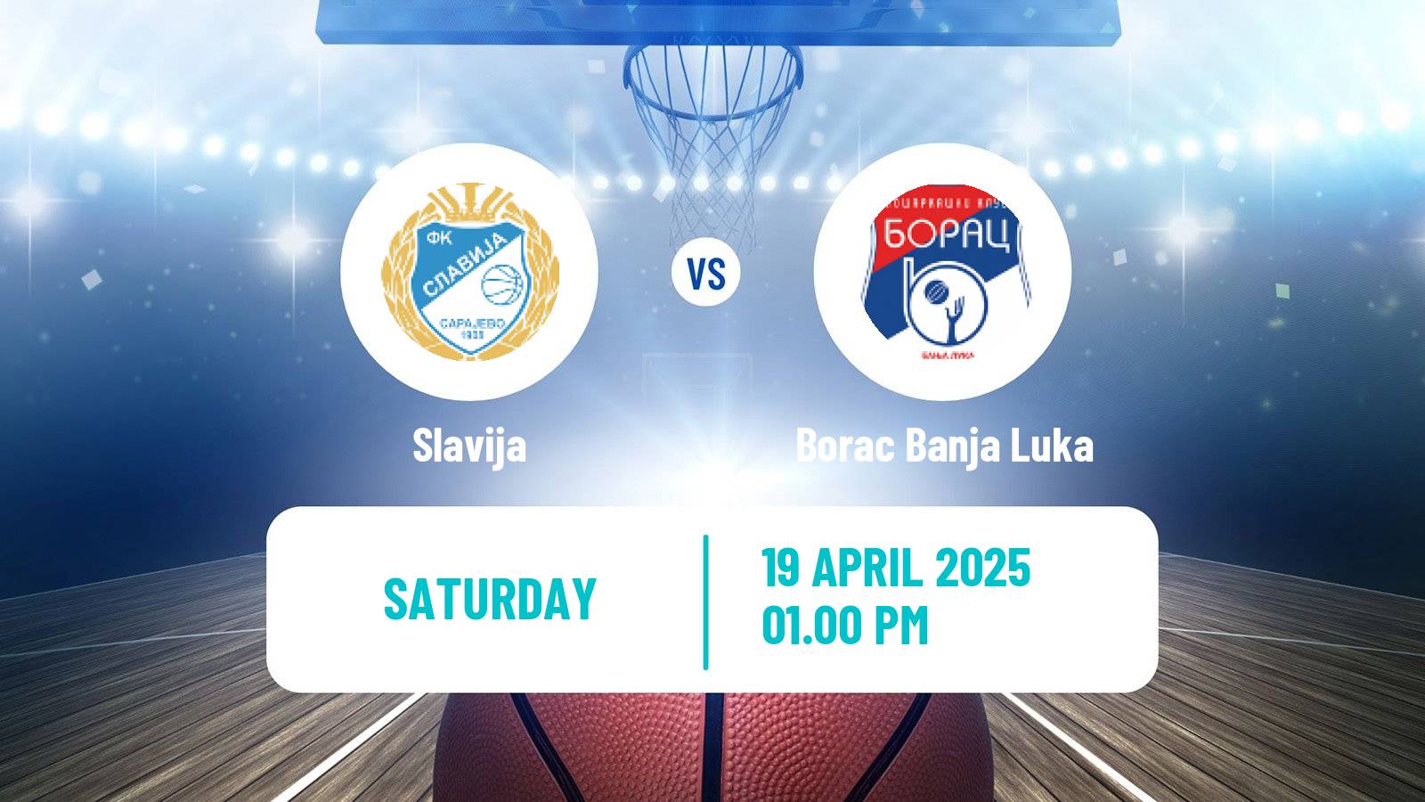 Basketball Bosnian Prvenstvo Basketball Slavija - Borac Banja Luka