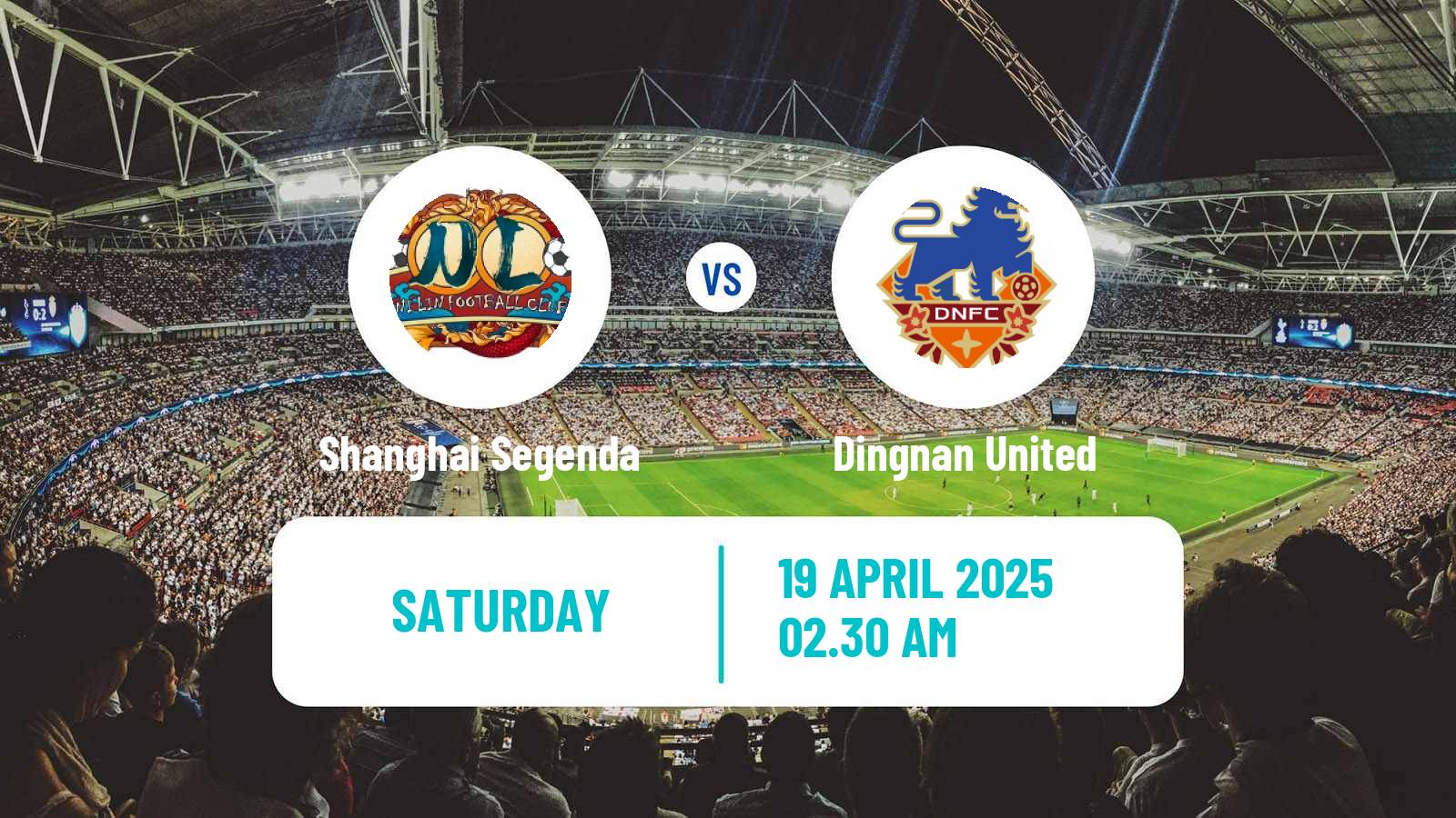 Soccer Chinese FA Cup Shanghai Segenda - Dingnan United