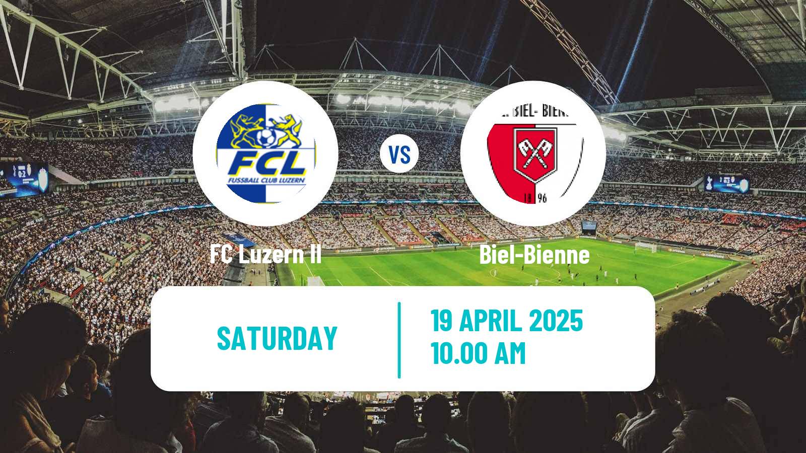Soccer Swiss Promotion League Luzern II - Biel-Bienne